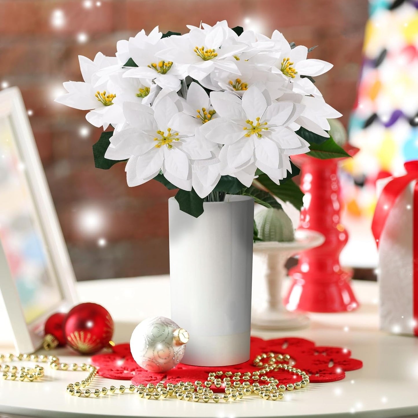 🎄Early Christmas Sale🔥Poinsettias Artificial Christmas Flowers