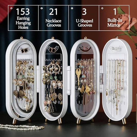 ⚡Flash Sale⚡4-Layer Dustproof Earring Necklace Jewelry Box