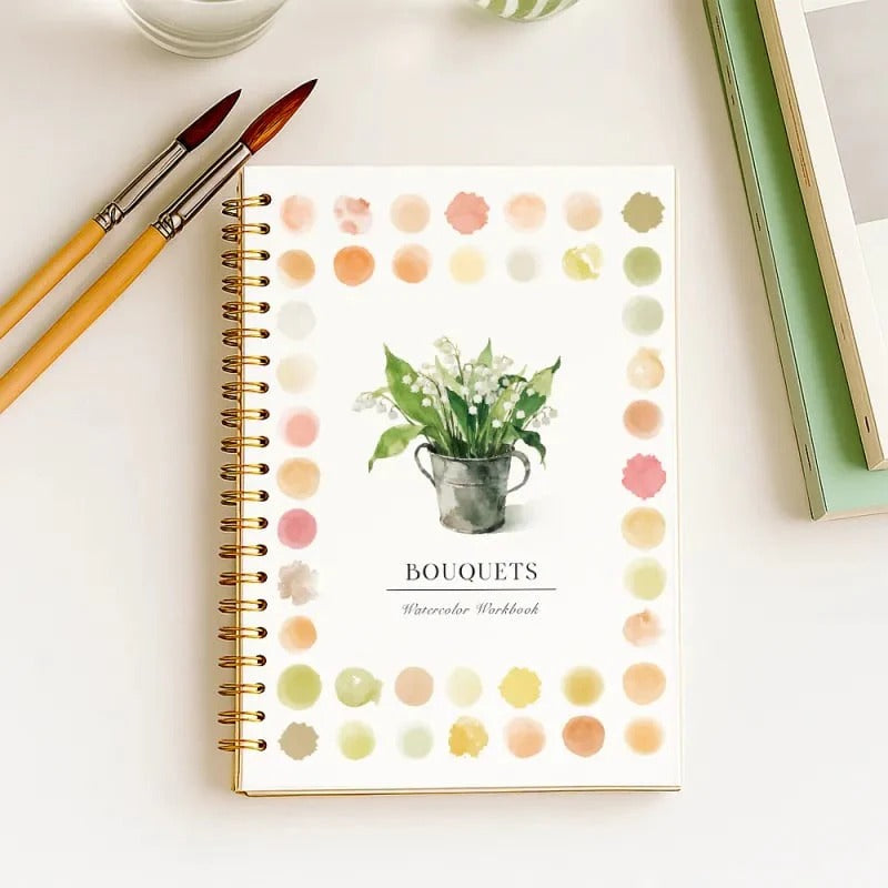 Beginner Watercolor Workbook Painting Kit