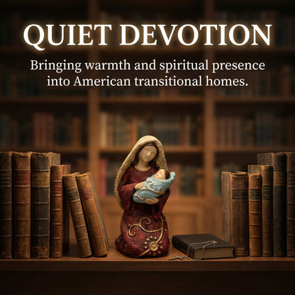 Handcrafted Virgin Mary & Baby Jesus Figurine – Religious Home Décor for Prayer Corner, Shelf & Gift Giving