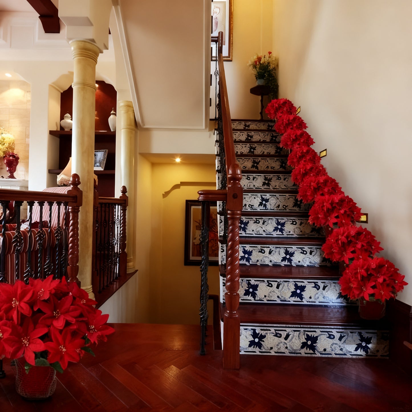 🎄2025 Christmas On Sale✨Poinsettias Artificial Christmas Flowers Indoor Outdoor Decor