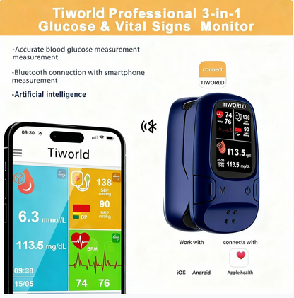 👑2026 Eaily Hot Sale Ends Today: 70% OFF!-Tiworld™ Develops Newly Launched Non-Invasive Smart Glucose Meter-✅made in the USA✅