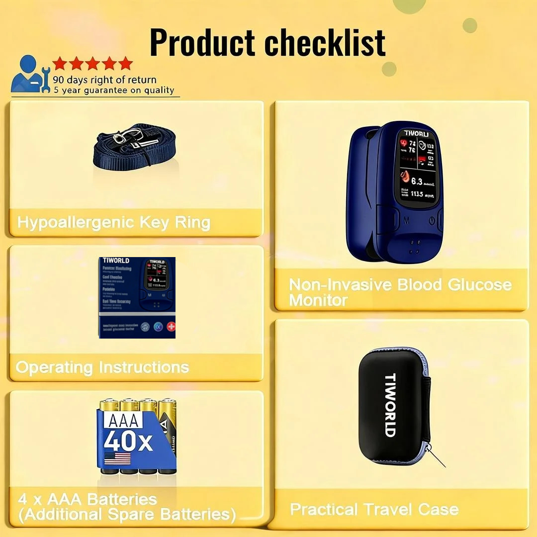 👑2026 Eaily Hot Sale Ends Today: 70% OFF!-Tiworld™ Develops Newly Launched Non-Invasive Smart Glucose Meter-✅made in the USA✅