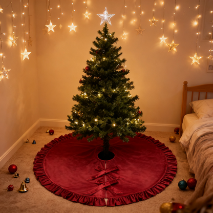 🎄2025 Christmas On Sale✨Velvet Christmas Tree Skirt