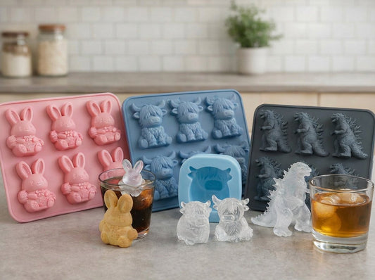 6-Cavity 3D Ice Cube & Dessert Mold🧊🍪 Cute 3D Ice for Drinks, Parties & Gifts🎁