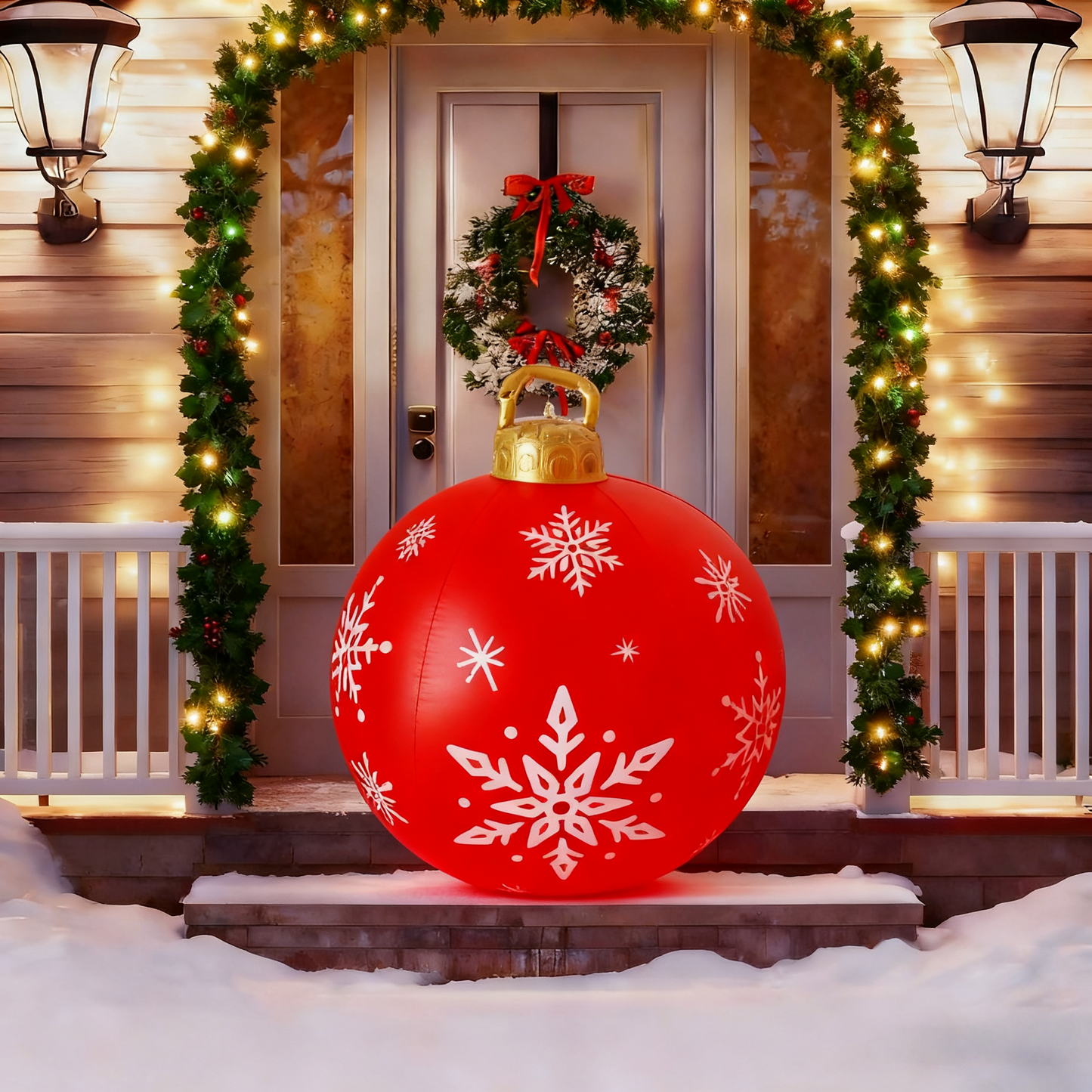 🎄2025 Christmas On Sale✨Giant PVC Inflatable Christmas Ball Ornaments