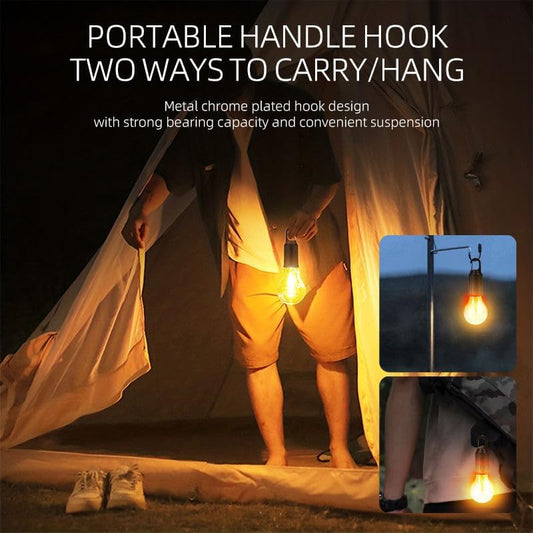 Outdoor Rechargeable Camping Hanging Lights with Hook