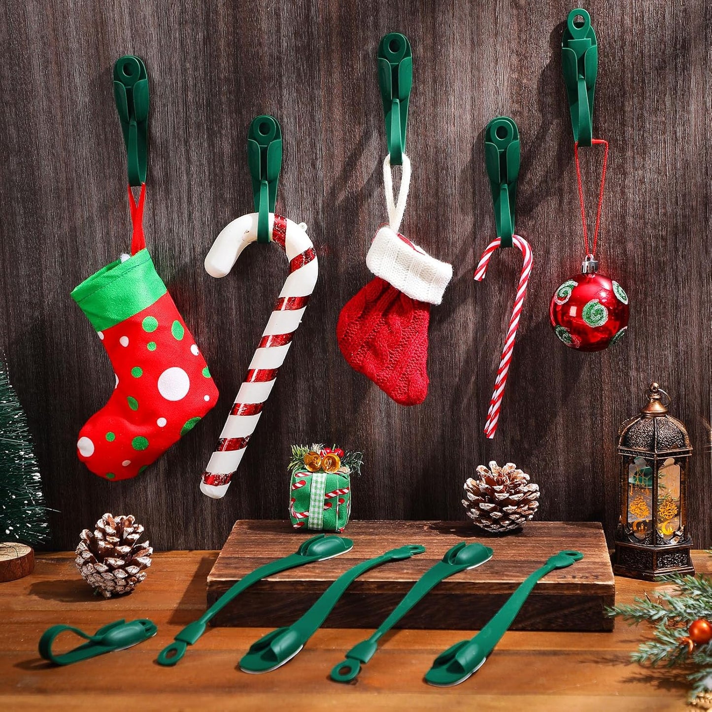 6 PCS Christmas Silicone Garland Hangers
