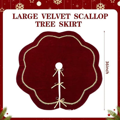 🎄2025 Christmas On Sale✨Velvet Christmas Tree Skirt