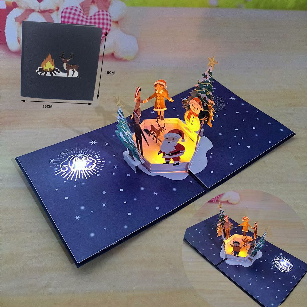 🎄2025 Christmas On Sale✨Christmas 3D Pop-up Card  with Light and Music