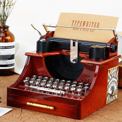 Vintage Sewing Machine Music Box