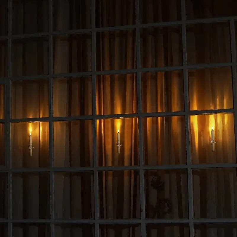 Window Flameless Led Taper Candles with Sensor Dusk to Dawn