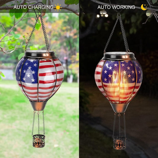 The Stars and Stripes Solar Hot Air Balloon Lantern