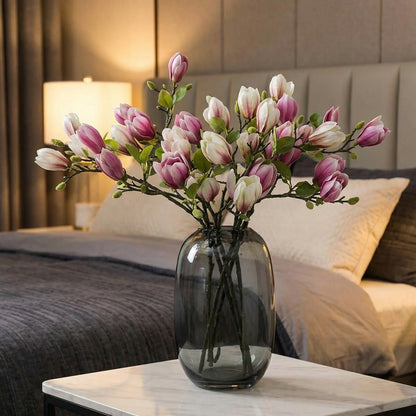 Artificial Magnolia Flower Branches Stem