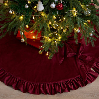 🎄2025 Christmas On Sale✨Velvet Christmas Tree Skirt