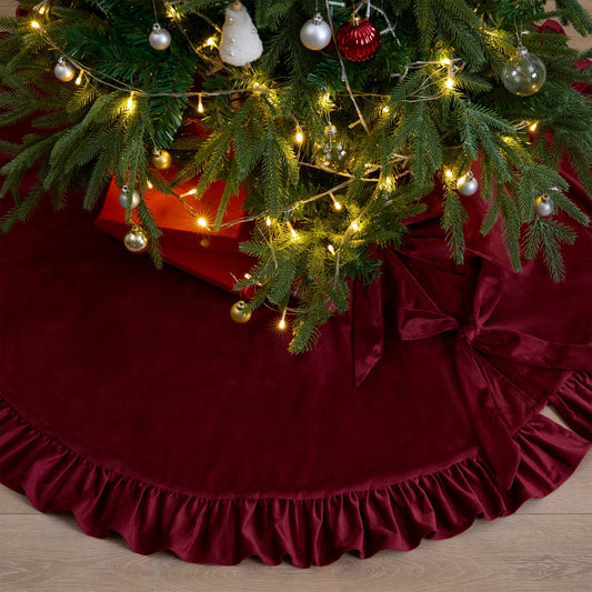 🎄2025 Christmas On Sale✨Velvet Christmas Tree Skirt
