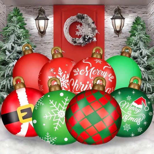 🎄2025 Christmas On Sale✨Giant PVC Inflatable Christmas Ball Ornaments