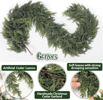 Christmas Artificial Cedar Garland