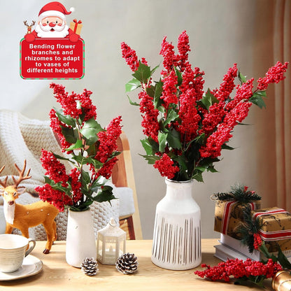 🎄2025 Christmas On Sale✨Christmas Artificial Red Berry Stems