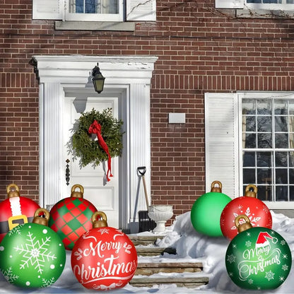 🎄2025 Christmas On Sale✨Giant PVC Inflatable Christmas Ball Ornaments