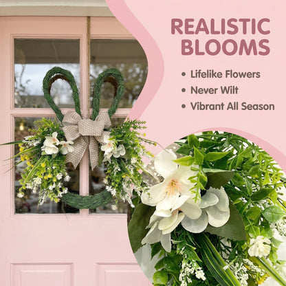 Easter Rabbit-Shaped Wreath