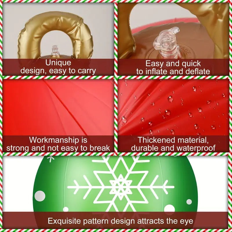 🎄2025 Christmas On Sale✨Giant PVC Inflatable Christmas Ball Ornaments