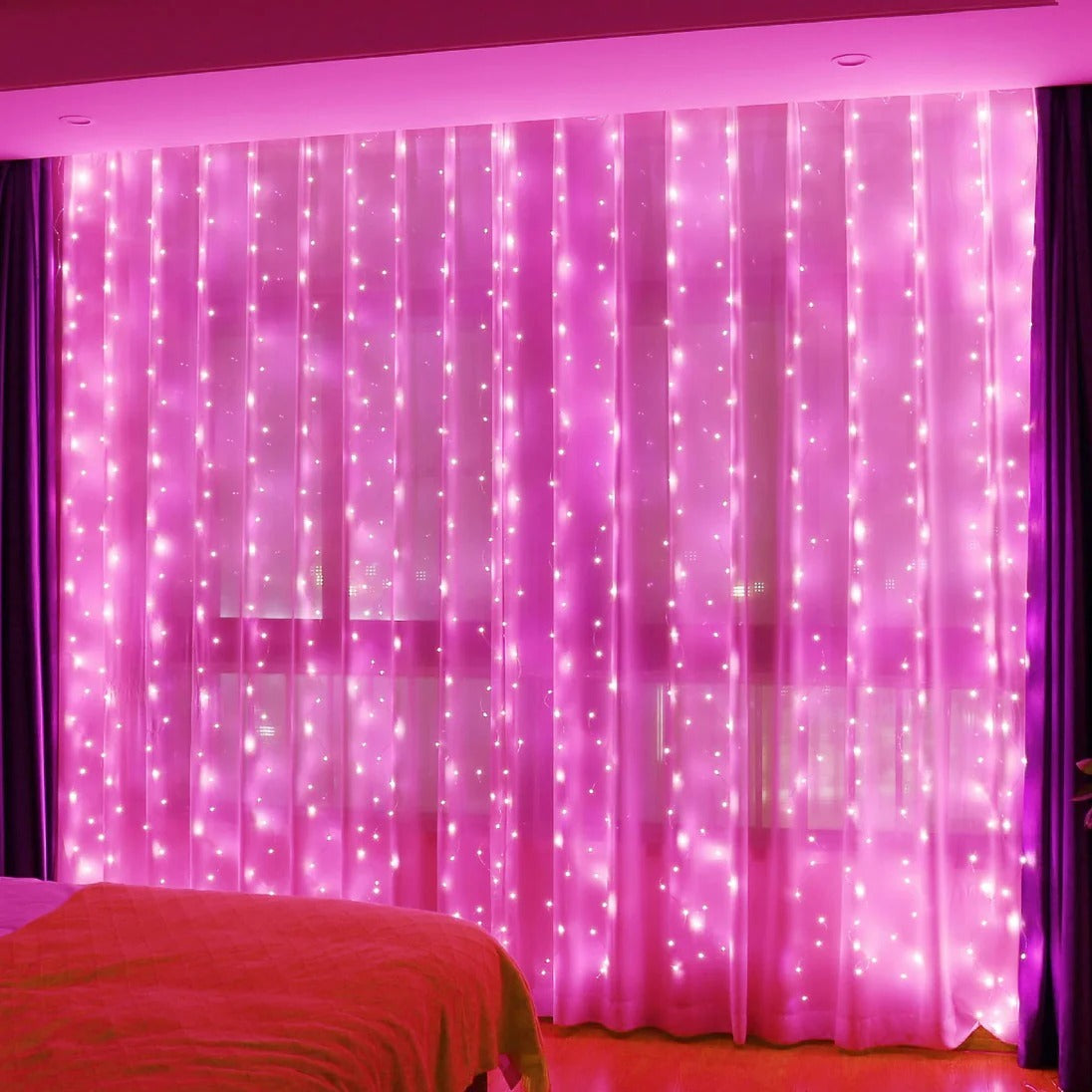 Fairy String Hanging  Curtain Lights with Remote