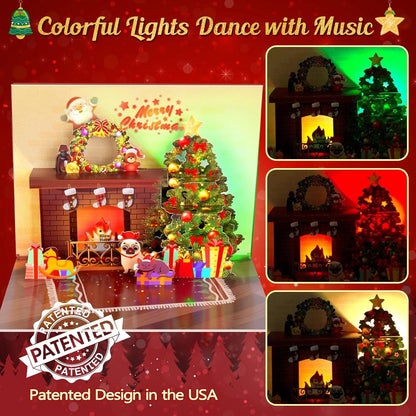 🎄2025 Christmas On Sale✨Christmas 3D Pop-up Card  with Light and Music