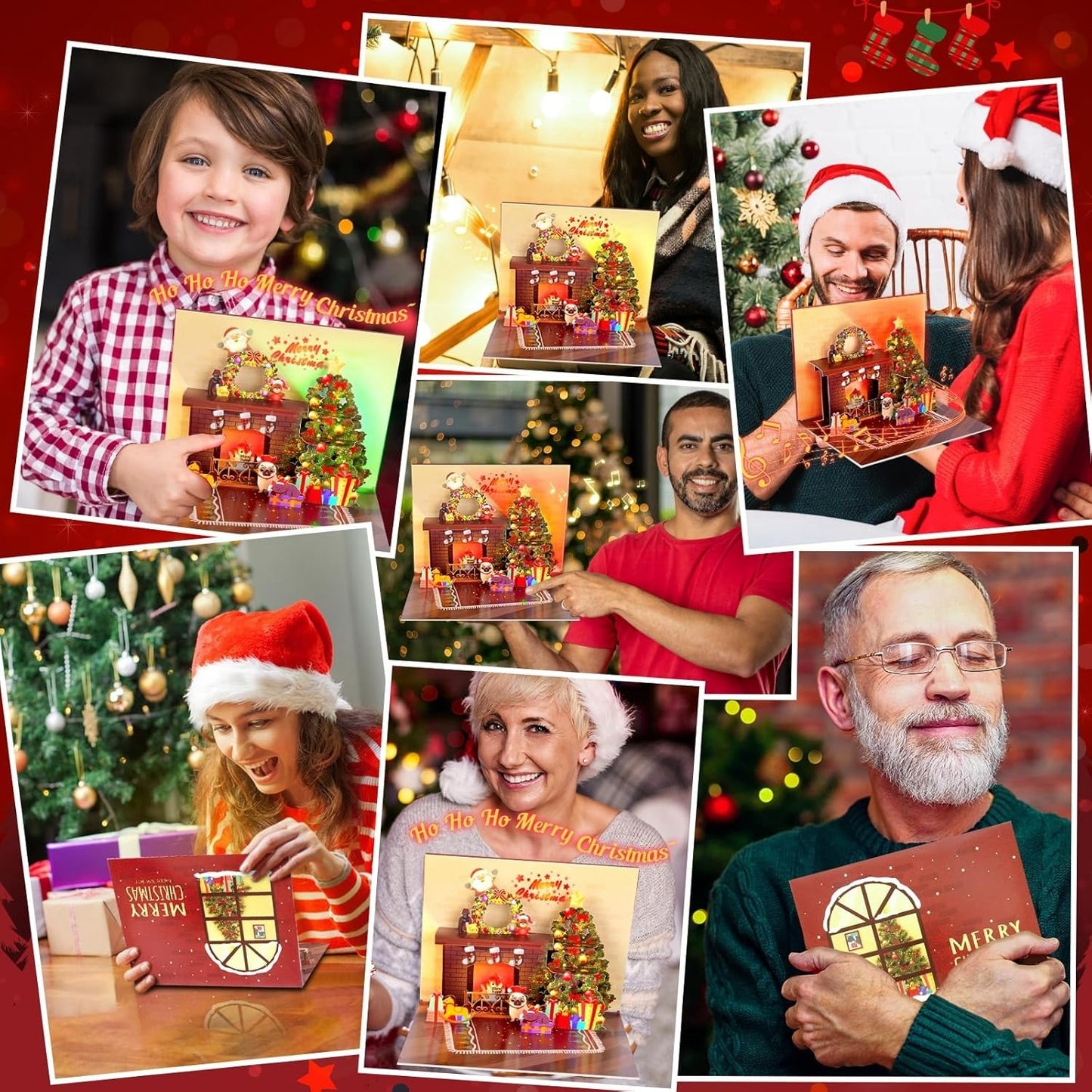🎄2025 Christmas On Sale✨Christmas 3D Pop-up Card  with Light and Music