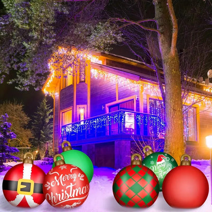 🎄2025 Christmas On Sale✨Giant PVC Inflatable Christmas Ball Ornaments