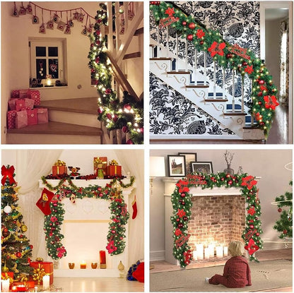 🎄2025 Christmas On Sale✨Christmas  Garlands with LED Lights