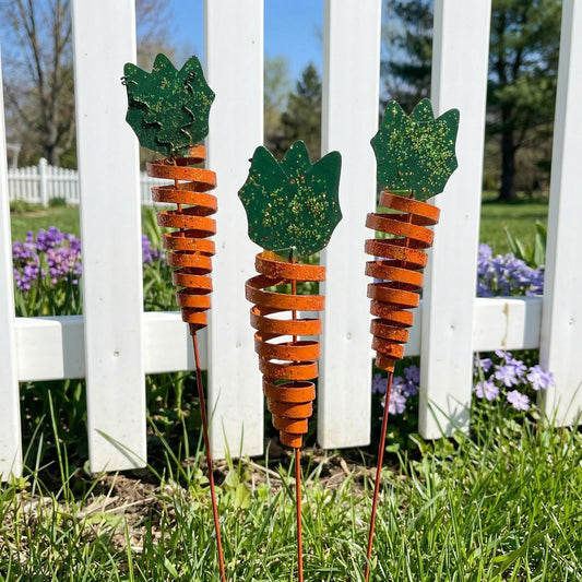 Easter Garden Carrot  Stake for Outdoor Lawn, Planter & Flower Bed Decoration