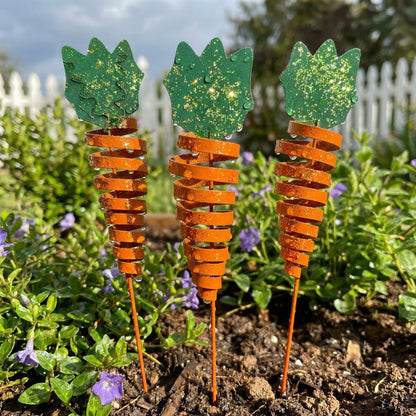 Easter Garden Carrot  Stake for Outdoor Lawn, Planter & Flower Bed Decoration