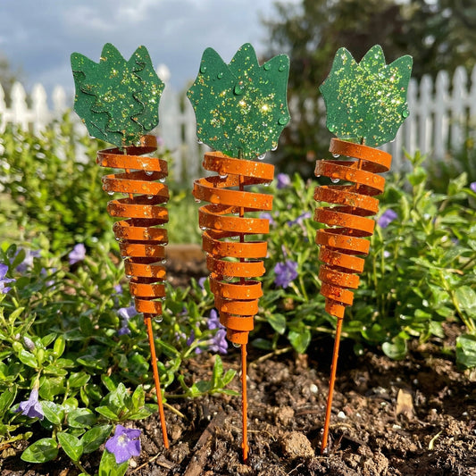 Easter Garden Carrot  Stake for Outdoor Lawn, Planter & Flower Bed Decoration