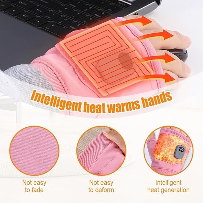 🎄2025 Christmas On Sale🧤Smart Adjustable Heated Fingerless Gloves