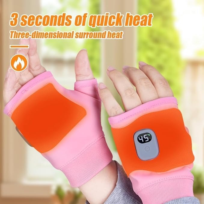 🎄2025 Christmas On Sale🧤Smart Adjustable Heated Fingerless Gloves