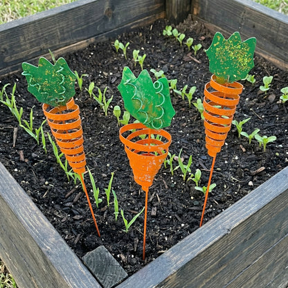 Easter Garden Carrot  Stake for Outdoor Lawn, Planter & Flower Bed Decoration