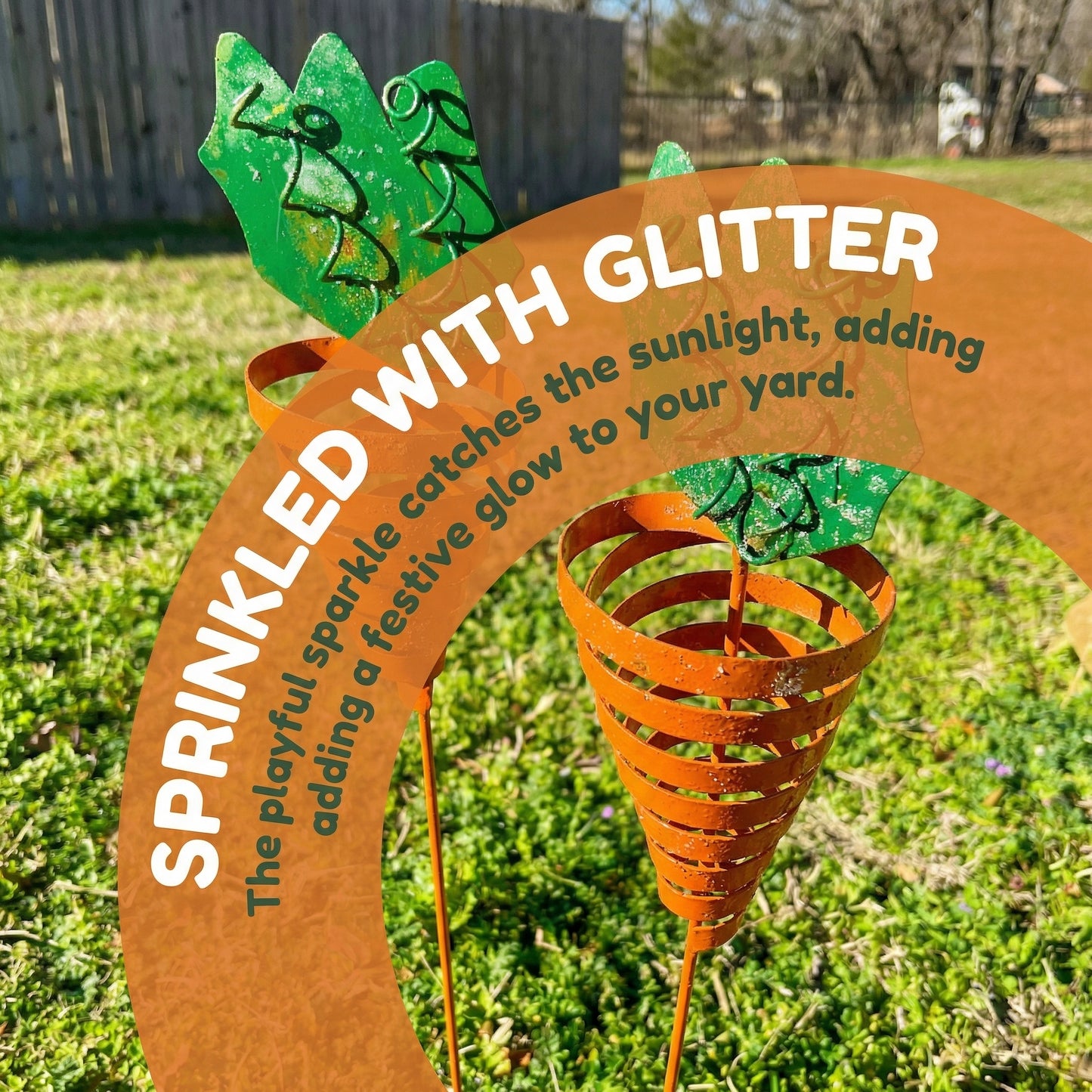 Easter Garden Carrot  Stake for Outdoor Lawn, Planter & Flower Bed Decoration