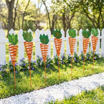 Easter Garden Carrot  Stake for Outdoor Lawn, Planter & Flower Bed Decoration
