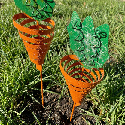 Easter Garden Carrot  Stake for Outdoor Lawn, Planter & Flower Bed Decoration