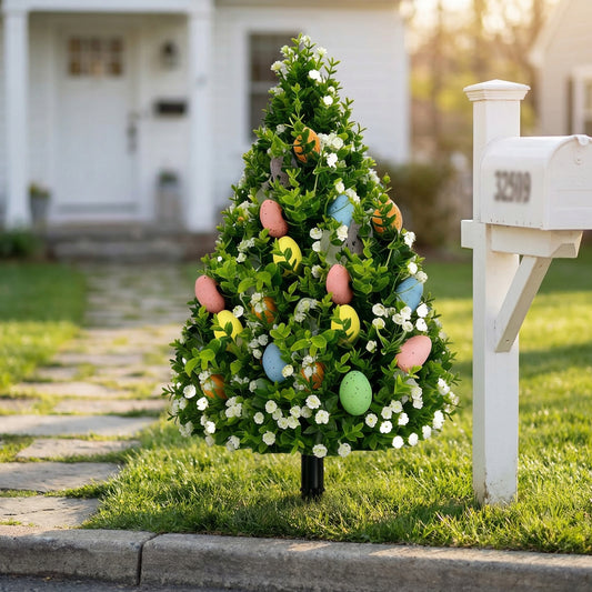 Artificial Eucalyptus Tree with Easter Eggs