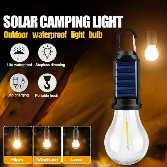 Outdoor Rechargeable Camping Hanging Lights with Hook