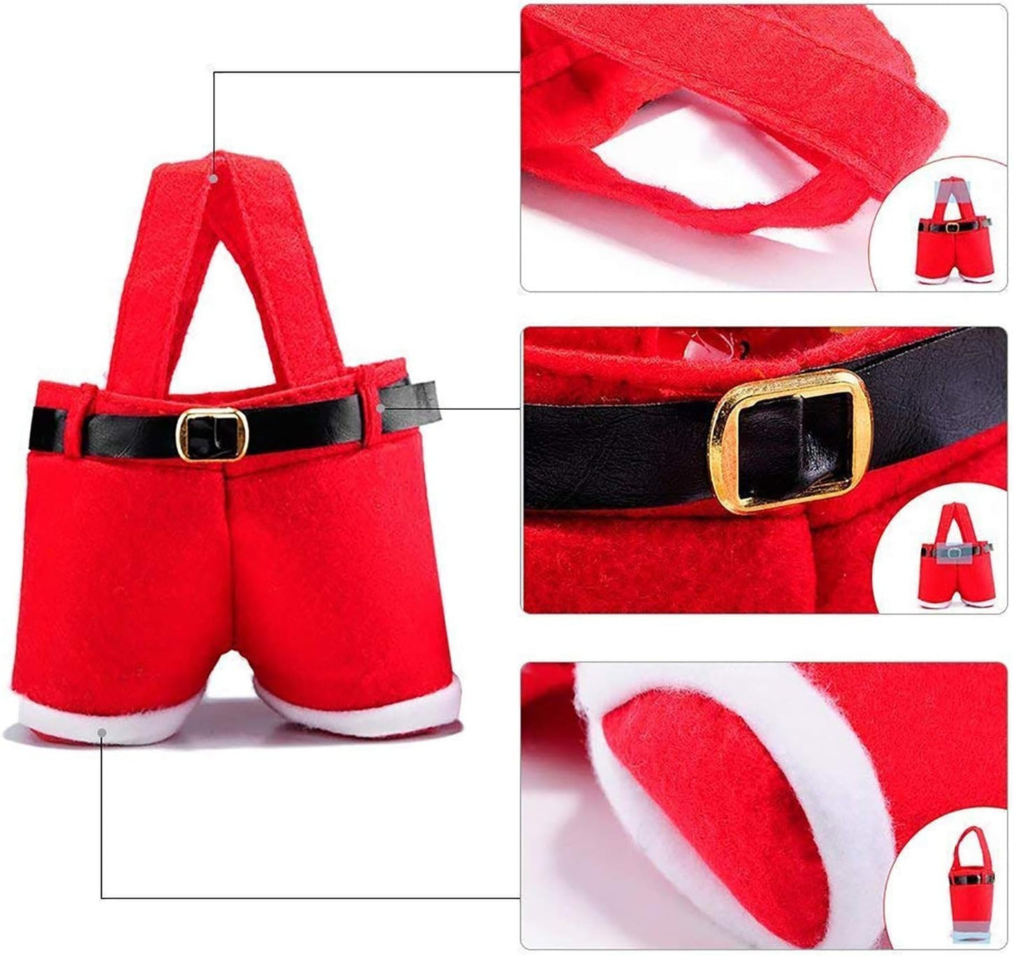 🎄2025 Christmas On Sale✨5 PCS Santa pants Gift Bags