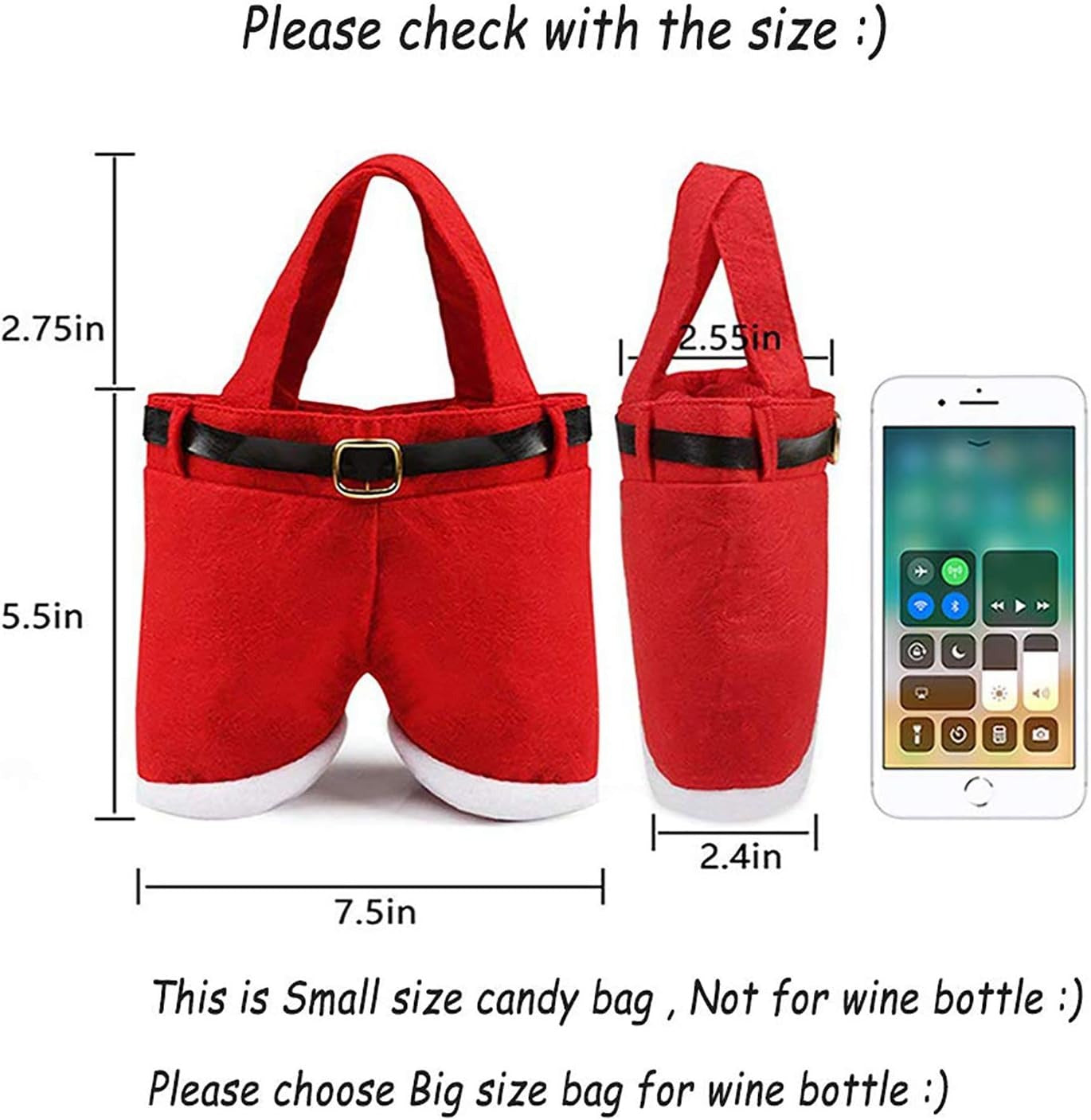🎄2025 Christmas On Sale✨5 PCS Santa pants Gift Bags
