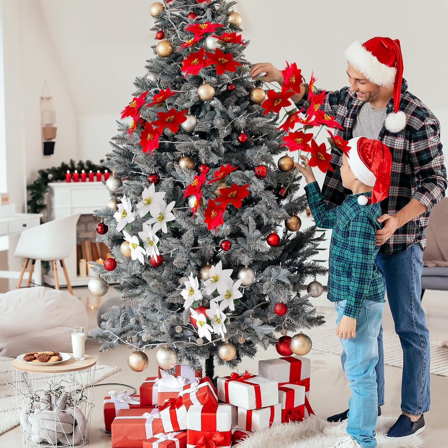 🎄Early Christmas Sale🔥Poinsettias Artificial Christmas Flowers