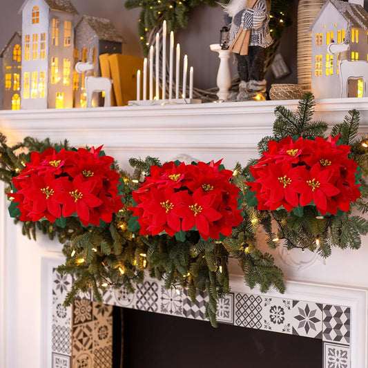 🎄Early Christmas Sale🔥Poinsettias Artificial Christmas Flowers