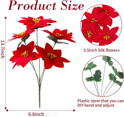 🎄Early Christmas Sale🔥Poinsettias Artificial Christmas Flowers