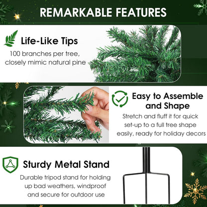 🎄2025 Christmas On Sale✨Solar Christmas Tree Outdoor Christmas Decorations