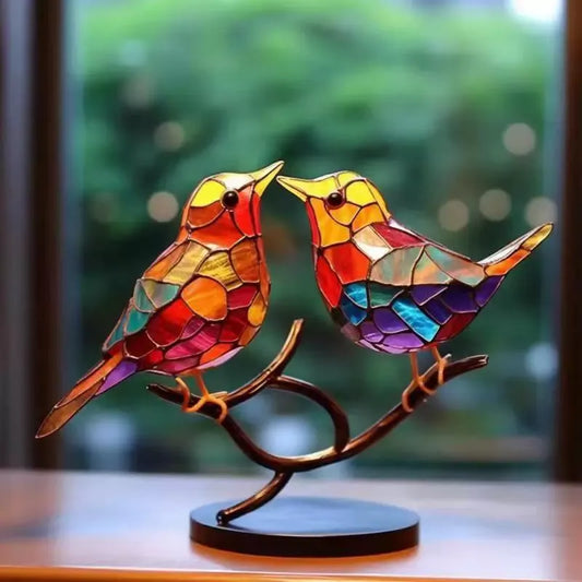 Stained Bird Decoration