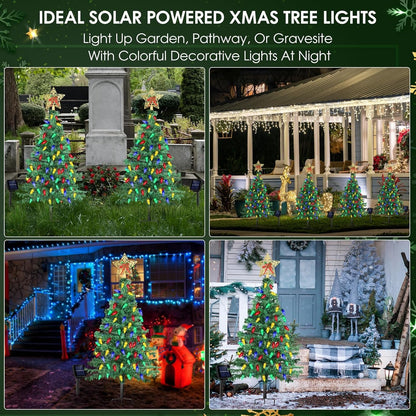 🎄2025 Christmas On Sale✨Solar Christmas Tree Outdoor Christmas Decorations